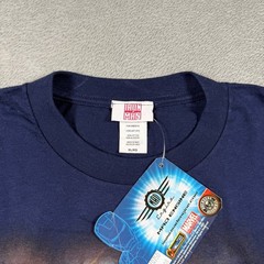 Iron Man 2 Mad Engine T-Shirt Mens XL Blue Graphic Movie Promo Deadstock NWT