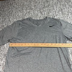 Nike Shirt Mens Small Tall Training Gym Running Dri-Fit Legend Carbon Gray