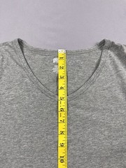 Duluth Shirt Mens 2XL Gray V Neck Short Sleeve Classic Work Wear Knit EUC