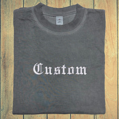 Custom Text Old English Embroidered Your Name Embroidery Goth Letter Branding