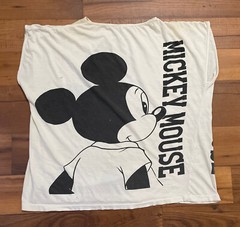 Vintage Mickey Mouse Pajama Shirt Disney 90s All Over Print Front And Back RARE