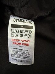 Gymshark Oversized Boxy T Shirt Mens Medium M Black Lifting Embroidered Fits XL