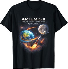 Artemis II Rocket Space Launch Back to The Moon Mission 2026 unisex T-Shirt