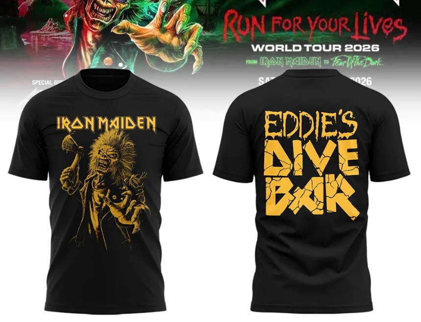 Iron Maiden x Run For Your Lives World Tour 2026 Tshirt V2