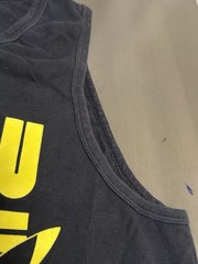 Pokemon Pikachu Tank Top Black Yellow 2014 Sleeveless Graphic Medium