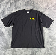 Y2K Adapt Power Graphic T-Shirt Shaka Wear Size Large Black Streetwear Tee