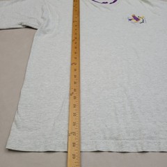 Vintage Fruit Of The Loom Shirt XL Gray Purple Cuff 90s USA Hair Stylist Barber