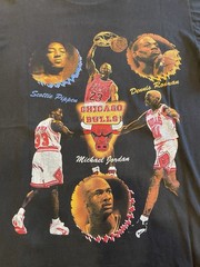 Vintage 90’s Chicago Bulls Rap Tee XXL TOP Single Stitch Hip Hop Jordan Rodman