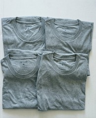 True Classic – Crew Neck – Short Sleeve T-Shirt – Heather Grey – Small – 4 Pack
