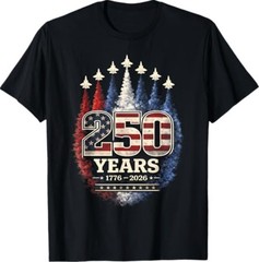 250 Years American 1776 2026 250th USA Patriotic 4th of July T-Shirt