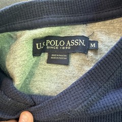 U.S. Polo Assn. Men’s Navy Waffle Knit Long Sleeve Crewneck Shirt Size M