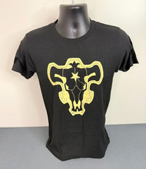 Black Clover Men’s Black Bull Squad Insignia Cotton T-Shirt Black Small NWOT