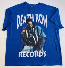 Super Rare! Death Row Records Blue Snoop Dogg T Shirt Sz 3XL