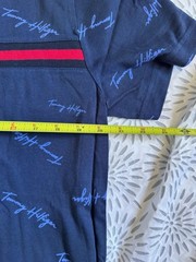 Tommy Hilfiger Men’s Navy Blue Allover Men’s L T-Shirt