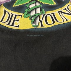 Vintage Billy Joel Shirt Adult XL Black Storm Front Only The Good Die Young