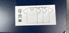 NAUTICA Men’s MEDIUM Pack of 3 White Tagless V-Neck T-Shirts New in Box