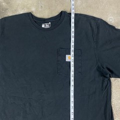 Carhartt T-Shirt Size XL Tall Black Loose Fit Short Sleeve Crew Neck Work Wear