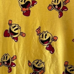 PAC-MAN All Over Graphic Tee Shirt Mens XL Yellow C-Life Group Gamer Streetwear