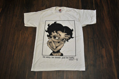 VTG NWOT Be Sexy Sweet Just Betty Boop Shirt Deadstock Large L 20326KS