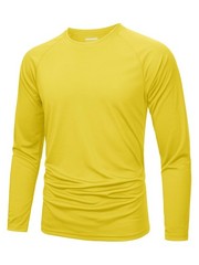 Men’s UPF50+ Summer UV SPF Shirts Long Sleeve Quick Dry Casual Fishing T-Shirts