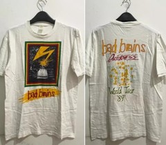 Bad Brains World Tour ’89 2 Sided White Short Sleeve T shirt Classic Style