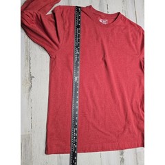 Carhartt Mens Loose Fit Long Sleeve Graphic T-Shirt Heather Red K231 Size M