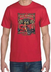 Adult DryBlend® T-Shirt – ( FULL SERVICE ROD ROUTE 66 – HOT ROD / PIN-UP / HOTTI