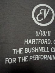 Eddie Vedder Hartford Connecticut 2011 M Sage Tour Band T-Shirt 19″ W X 26.5″ L