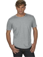 Anvil Tri-Blend Tee 6750 Unisex Mens Tshirt XL Heather Gray