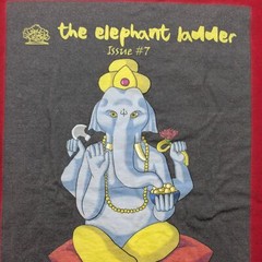 The Elephant Ladder Shirt Mens XL Issue #7 Red Graphic Ganesh Art Hindu Yoga