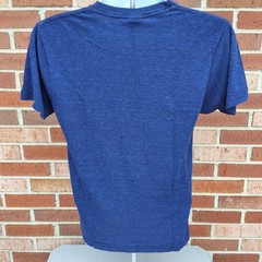 Script HOMAGE Heather Blue T-Shirt – Made In USA – Size Mediumn- VGUC