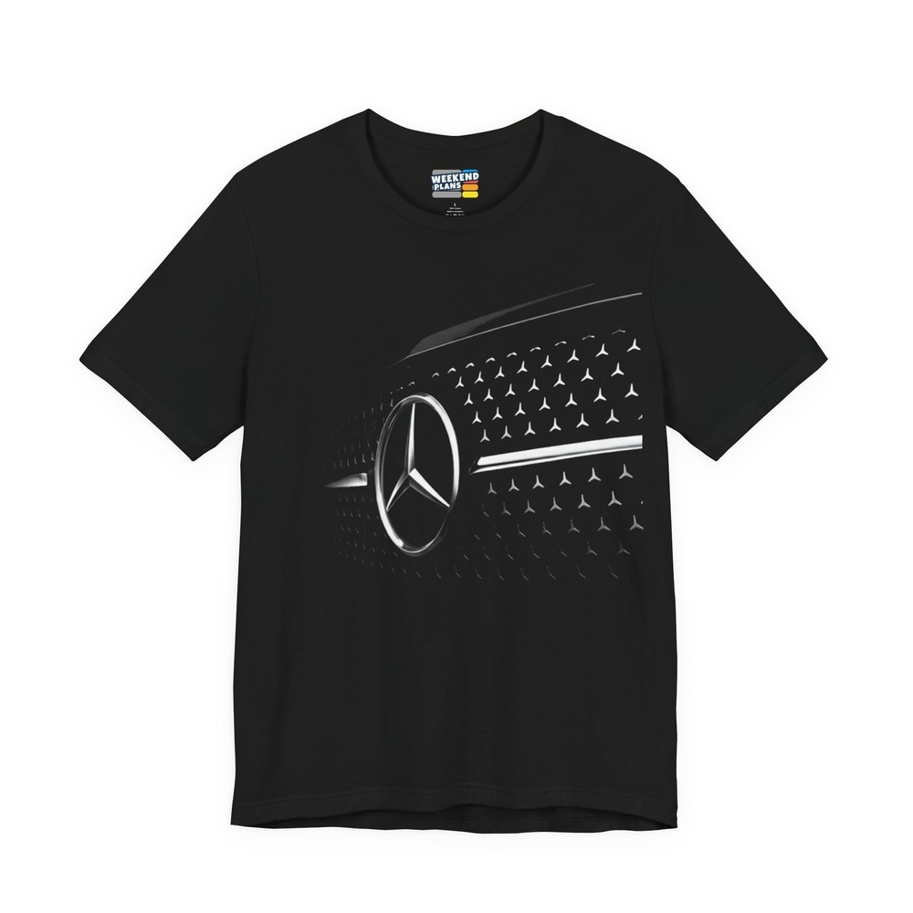 Three-Pointed Star Front Grille Silhouette Shirt : Mercedes Logo / Emblem