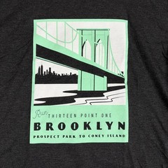 New Balance Run Brooklyn 13.1 T-shirt Large Prospect Park To Coney Island NWT
