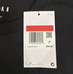 Nike Jordan Men’s Black T-Shirt Sz Large Jumpman Graphic Logo FD7031-010