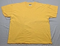 2 PLUMA Heavyweight Cotton Blank T-shirts Canary Yellow Vintage Tagless Size 2XL