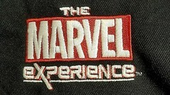MARVEL POLO SHIRT – The Experience – Men’s, Black, Button, Comic Con, Hero