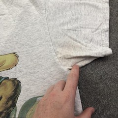 Vintage Looney Tunes Shirt Mens Medium Gray Wile E Coyote Hoop Slam 1996 90s