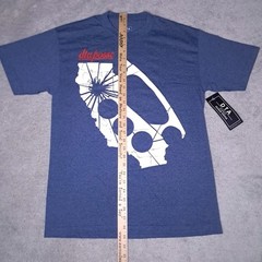 DTA Posse Rogue Status T-shirt Mens Medium Blue Brass Knuckles Rob Dyrdek Y2k
