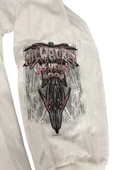 Vintage Y2K GSI biker dagger cyberpunk Milwaukee 105 years Longsleeve flame tee