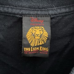 Disney The Lion King Play Mens T Shirt Black Graphic Small Cotton Crew Neck