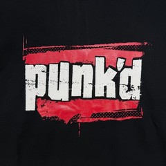 VTG The MTV Store Punk’d Logo Black Cotton Graphic T-Shirt Men’s XL