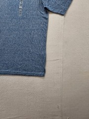 North Hudson Men T Shirt LT Blue Crew Neck Short Sleeve Pullover Basic Casual