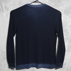 Cotton Citizen Shirt Mens XL Navy Blue Henley Long Sleeve Supima Modal USA Made