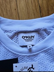 Vtg Oakley SoftwareThermonuclear Protection L/S Mesh Shirt Green White Men’s Med