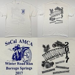 SoCal AMCA Winter Road Run 2017 Borrego Springs Motorcycle T-Shirt Men’s