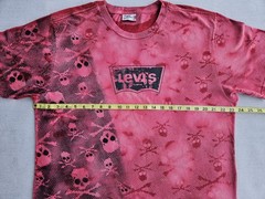 Vintage Levi’s Custom Bleach Art Skull T-Shirt XL Upcycled Hand Painted