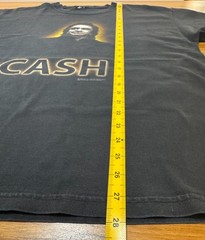 Vintage 2004 Johnny Cash T-Shirt Zion Faded Black Boxy Fit XL Man in Black Tee