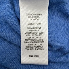 Express Soft Wash T-shirt Men S/P Blue & Gray V-Neck .#45367