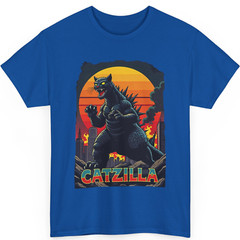 Catzilla Cat Japanese Art Funny Cat Gifts For Men Women Kid T-Shirt