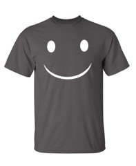 Smile Full of Happiness Sarcastic Humor Super Soft Ring Spun Funny T Shirt